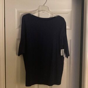 New plus size navy blue Catherine’s soft shirt